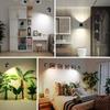 Double Head  Magnetic Wall Lights with Remote Control USB Battery Operated Bedroom Night Light 360° Orientation Reading Lamp