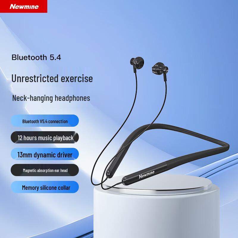 Newmine C6 Neckband Wireless Bluetooth Sport Earphones