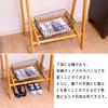 Fuji Boeki Slim Wooden Coat Hanger 75cm Wide x 45cm Deep x Natural Color with Suitable for Product 14104 Rack, 147.8cm High, Shelf, Entryways, Number