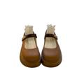 2025 Spring Versatile Women's Shoes Platform Mary Jane Shoes New Casual Shoes Light Mouth Single Shoes British Style Small Leather Shoes Women