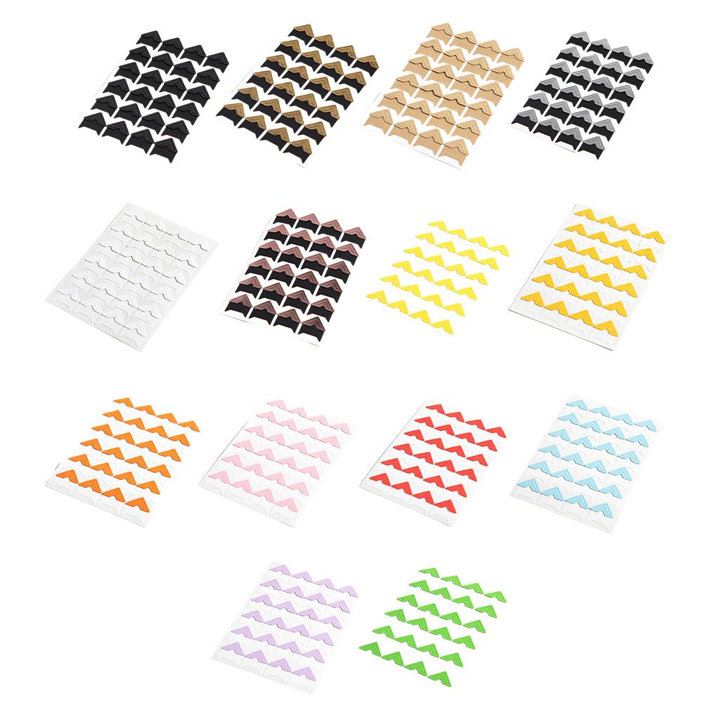 24x Easy To Apply Vintage Corner Kraft Stickers For Photo Albums Vintage Corner Stickers Delicate