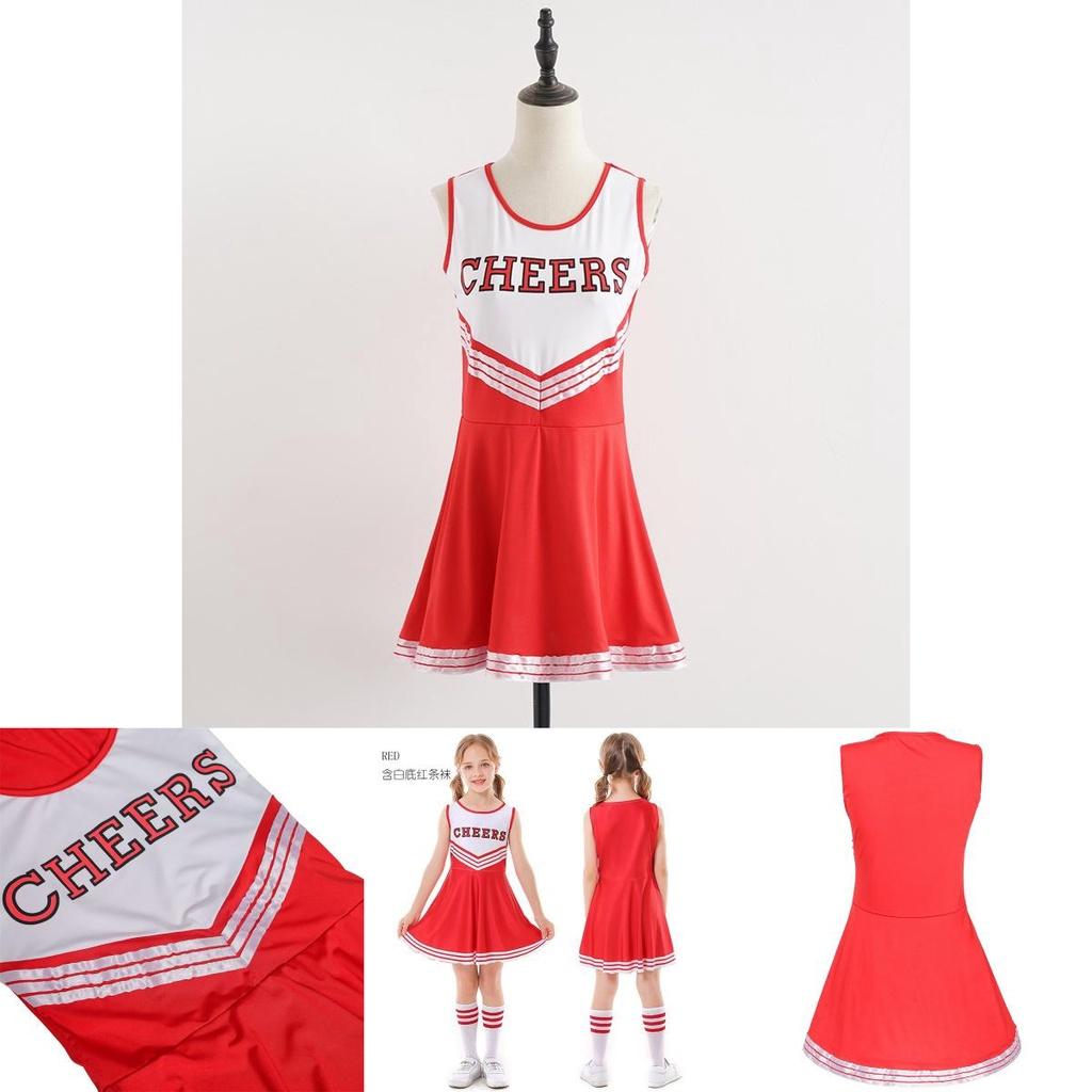 High-quality Polyester Lala Cheerleader Dress Set Performance Outfit For Women