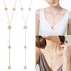 Stylish Meteors Inspired Long Necklace Sophisticated Long Necklace With Meteors And Crosses Details Neck Chain Accessory