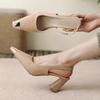 Fashion 2025 summer women's shoes street style pointed women's pumps fashion thin high heels elegant prom ladies sandals shoes