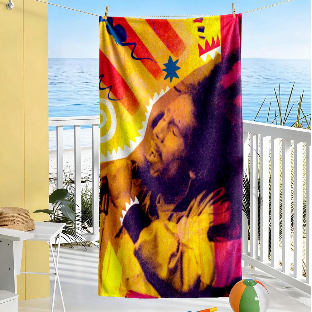 Bob Marley Beach Towel Super Soft Absorbent Comfortable Lightweight Portable for Swimming,Beach,Camping, Travel, Beach Accessories,Gym