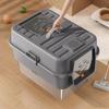 Odor-Proof Stainless Steel Enclosed Cat Litter Box with Anti-Splash Top Entry