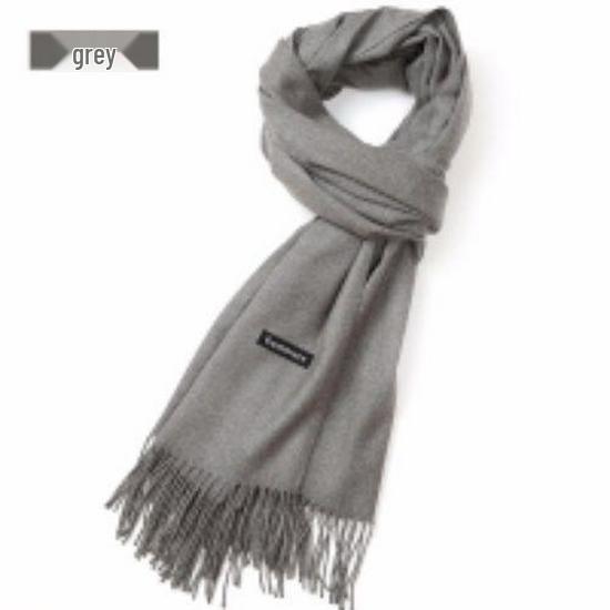 Women's Faux Cashmere Warm Scarf - Autumn/Winter Solid Color Korean Style Shawl