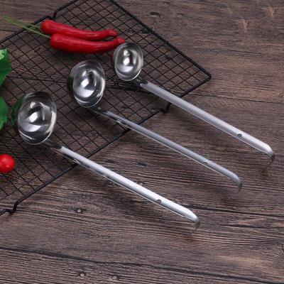 2oz 201 Stainless Steel Soup Ladle with Hook