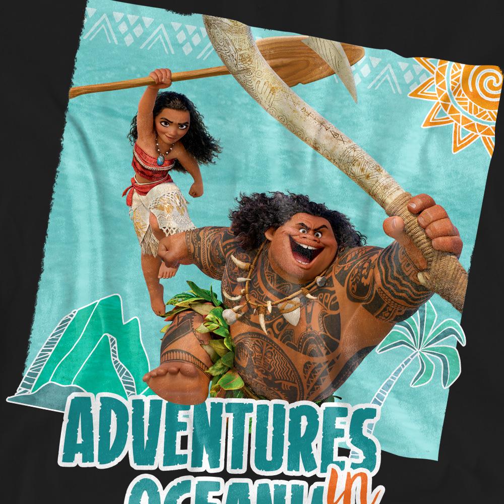 Moana Unisex Adult Adventures In Oceania Maui Moana T-Shirt