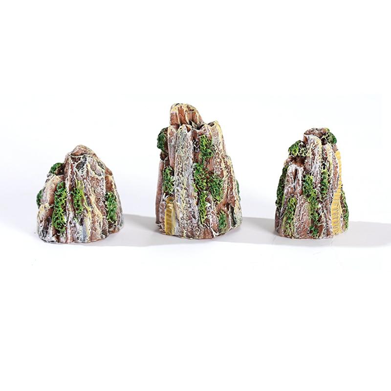 1Pcs Mini Mountain Miniature Bonsai Ornaments Plant Gardening Garden Decoration Craft Micro Landscaping DIY Accessories