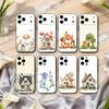 Cute Hand-painted Small House Cartoon Phone Case For iPhone 17,16,15,14,13,12,11 Plus,Pro Max,XS,Soft Silicone Black Cover