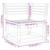 VidaXL Garden Corner Sofa, Sectional Corner Chair, Patio Seat with Backrest, Outdoor Patio Furniture, 844664