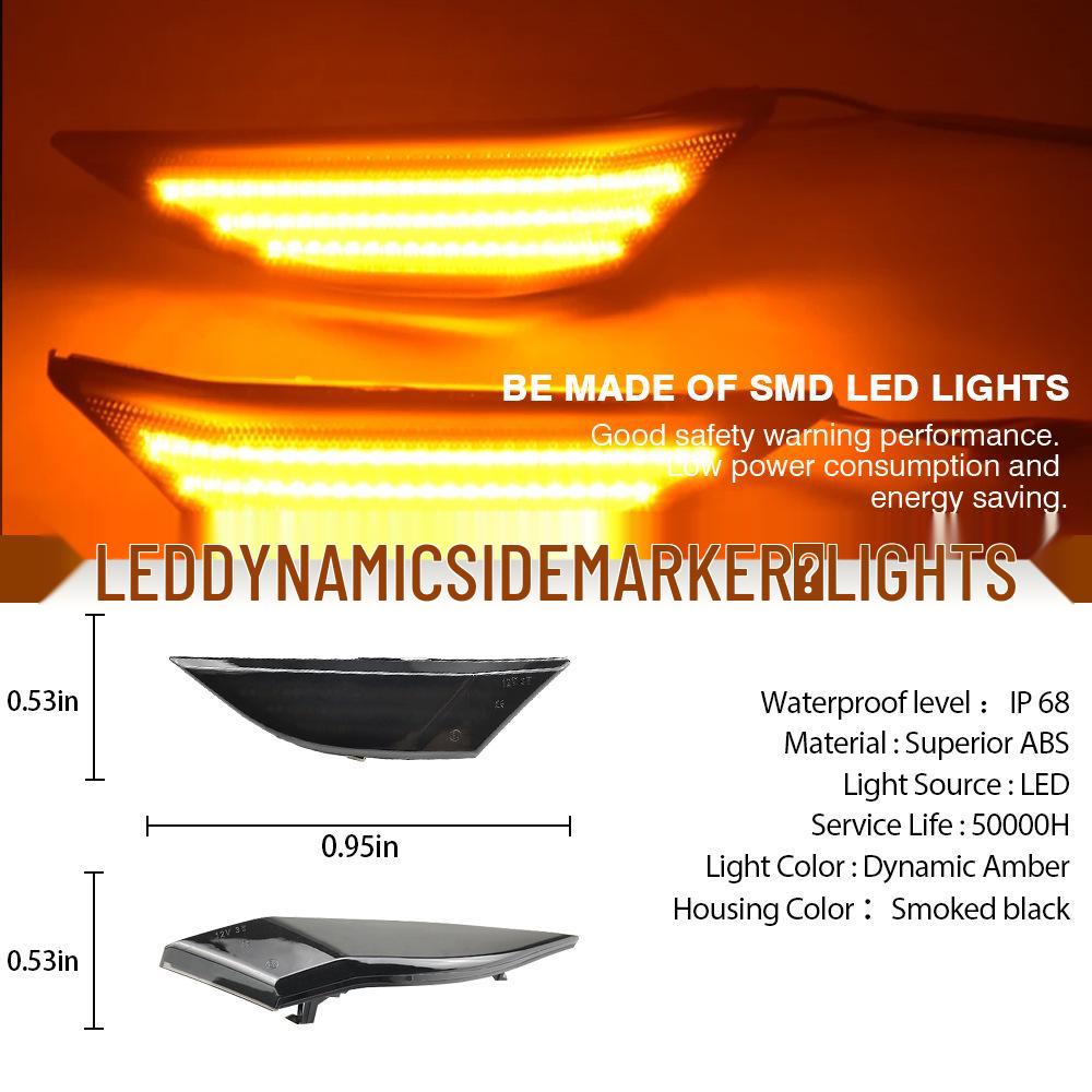 Fits Porsche 911 Carrera 991/981: Dynamic Fender Turn Signal Side Marker Light