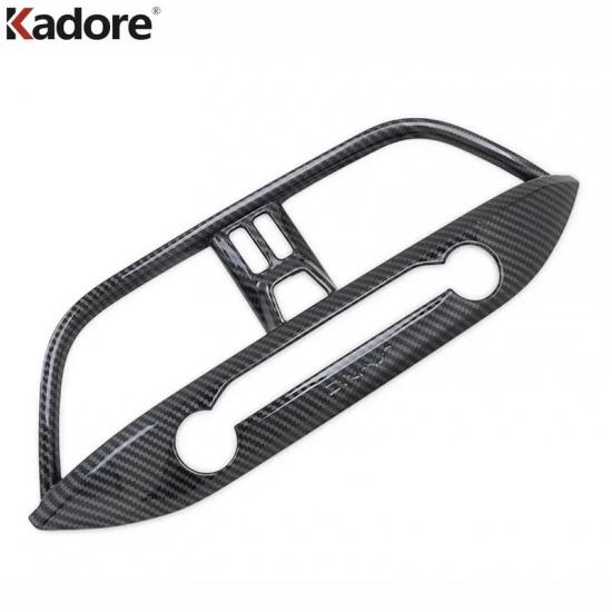 Car Front Center Air Conditioner Vent Outlet Cover Trim For Ford Focus    Carbon Fiber Interior Moulding Accessories