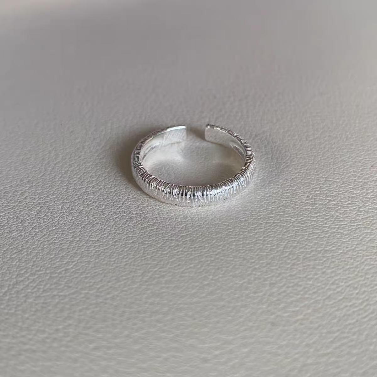 Adjustable Minimalist Geometric Starry River Ring for Women Open Adjustable