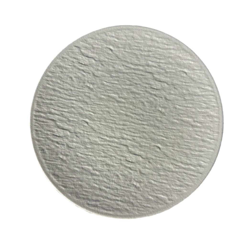 Melamine Imitation Stone Grain Round Plate - Simple Western Food & Dessert Plate