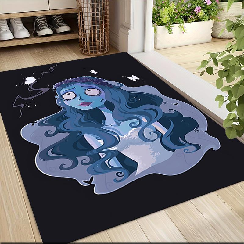 1Pc Blue Spirit Butterflies Carpet Rug Customizable Soft Washable Antislip Home Living Room Sofa Mats Personalized Rug 0917159