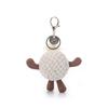 Apricot Lamb Golf Cute Soft Keychain Plush Toy, Perfect for Boys and Girls, Fits Kids Backpacks and Purses, 8cm