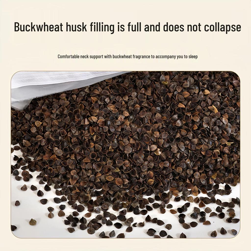 Buckwheat Husk Diamond-Shaped Neck Pillow: Multi-Functional, Detachable, Washable Floral Design