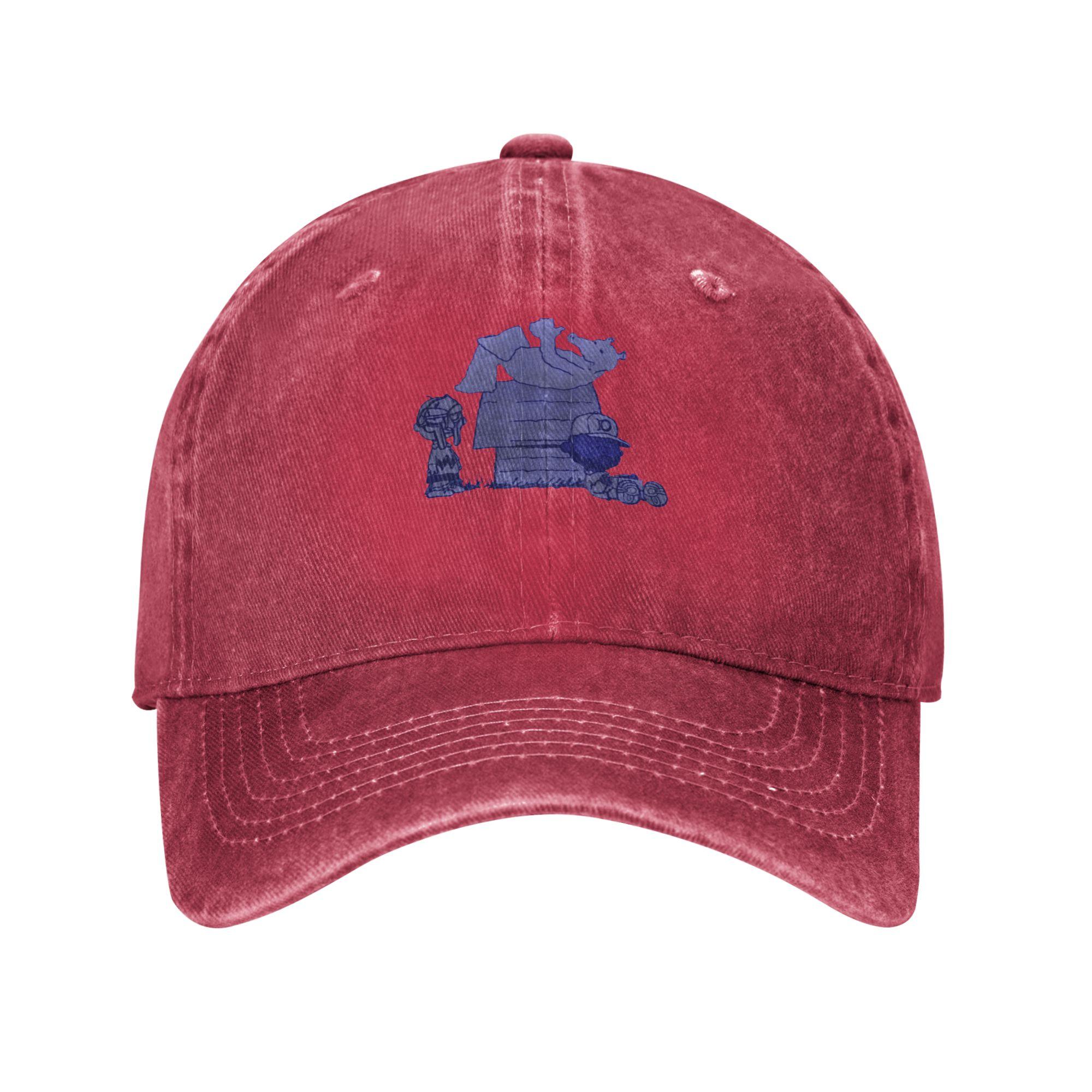 Dilla Doom Quas  Fishing And Camping Baseball cap Windproof ParentChild Denim Fabric Baseball Cap One Size