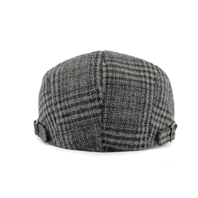 Hat Autumn Plaid Beret Men's British Forward Cap Women's Cap Peaked Cap
