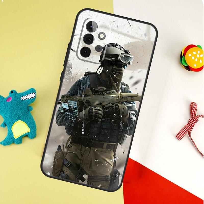 Tactical Swat Gear Pattern For Samsung Galaxy A53 A33 A13 A54 A34 A14 A55 A35 A15 A05 A06 A16 A22 A32 A52 Phone Case