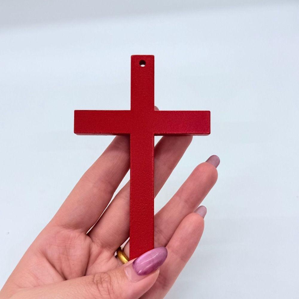 Choker Y2k Punk Gothic Necklace White Black Cross Necklace Wood Cross Pendant Women Men