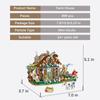 Non-Toxic Farm House Mini Building Blocks 899Pcs Rural Cottage Windmill Model Kit Adult Collectible Bricks Toy Gift