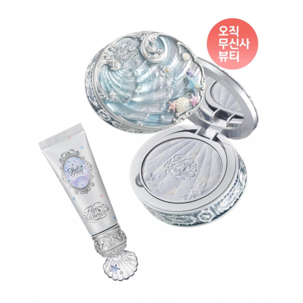 Flowerknows Shell Jewel Collection Color Correcting Primer + Baked Powder 03 pearly pink/02 Dreamy pink