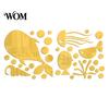 Non Damaging Wall Stickers for Home 1 Set Marine Life Decals, Acrylic Mirror Fish Conch Stickers, Self Adhesive Ocean Theme Decor Waterproof