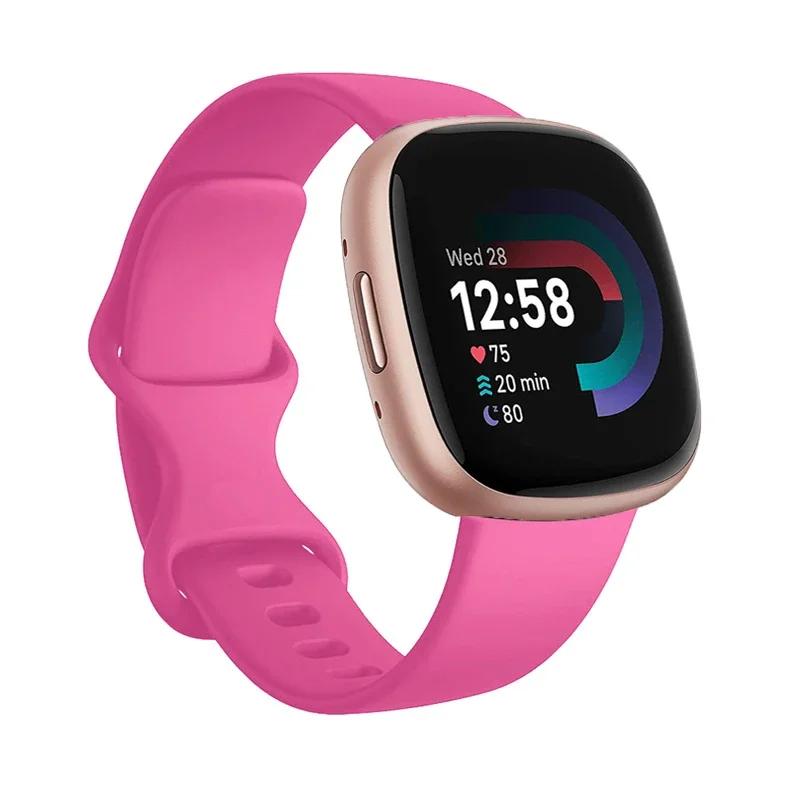 Sport Band For Fitbit Versa 3 Strap Smartwatch Wristband Accessories Watchbands Soft Silicone Bracelet For Fitbit Sense Versa3