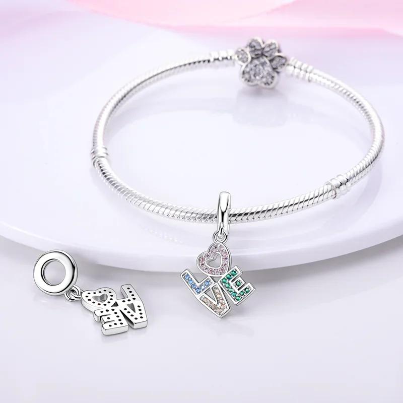 Original Charms Copper Colorful Infinite Love Beads Fit Charms Plata Bracelets For Women Jewelry Making Fine Gifts