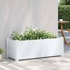 vidaXL Garden Raised Bed PP White 100x43x35 Cm