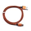 Durable Braided Fast Charge Data Cable Android Devices Aluminum Alloy Connectors