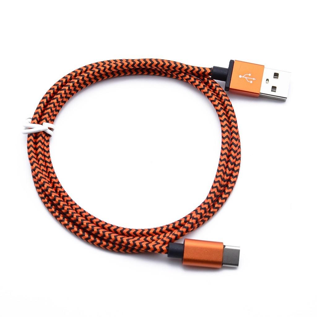 Durable Braided Fast Charge Data Cable Android Devices Aluminum Connectors Alloy