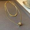 Double Layered Necklace for Women - 2026 Light Luxury Sweater Chain, Autumn & Winter Accessory