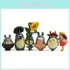 Totoro My Neighbor Cat Bus And Girl Anime Character Mini Model Set Ornament