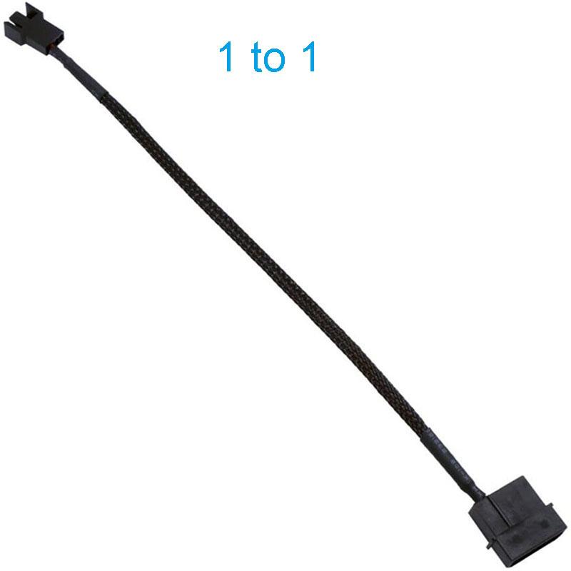 4-Pin Molex to 1/2/3/4/5 X 3 Pin / 4 Pin PMW 12V PC Case Computer Cooler Cooling Fan Splitter Y Power Adapter Cable