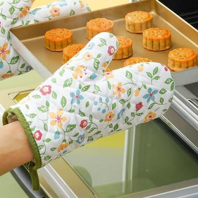 Hitzebeständige Dicke Isolierte Baumwoll-Ofenhandschuhe zum Backen und für den Küchengebrauch