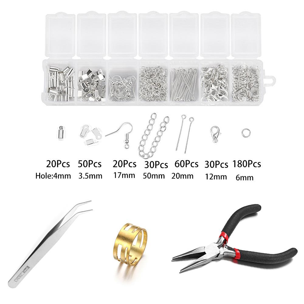 Alloy Accessories Jewelry Findings Set Jewelry Making Tools Lobster Clasp Open Jump Rings For DIY Jewelry Making Supplies Kits