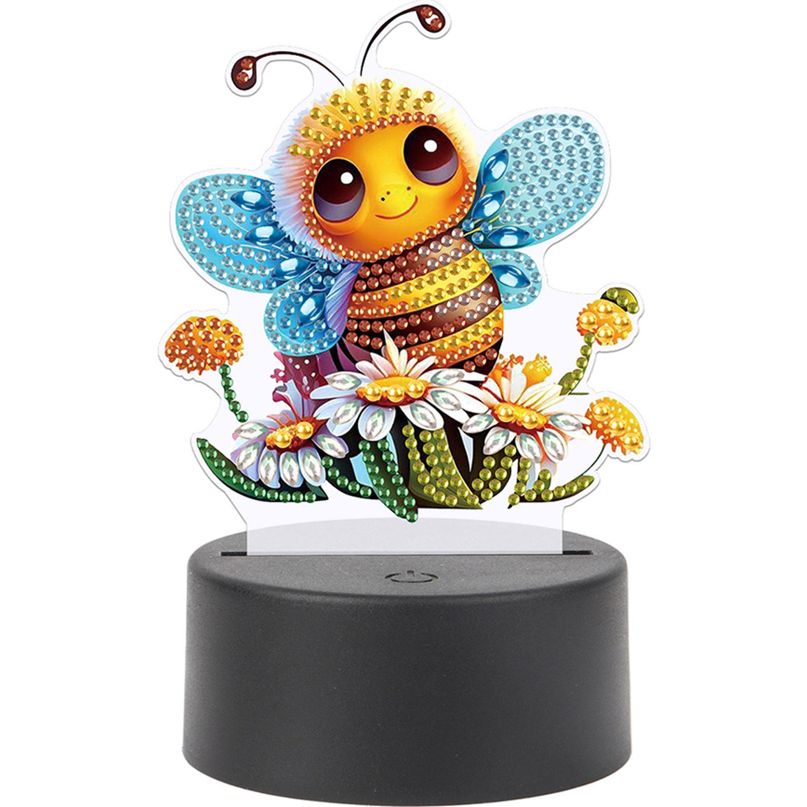 Акриловые двухсторонние алмазные художественные световые украшения алмазная живопись ночник стразы ночник для взрослых начинающих