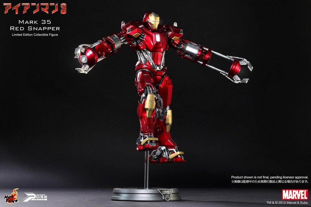 Power Pose Iron Man 3 omezená pohyblivá figurka Iron Man Mark 35 1/6 (Kanic červený) (2. zásilka)
