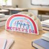 Back to School Stationery Supplies Wooden Rainbow Pencil Holder, Cute Desk Organizer, Office Art Supply Classroom Organizer for Kids, Teacher