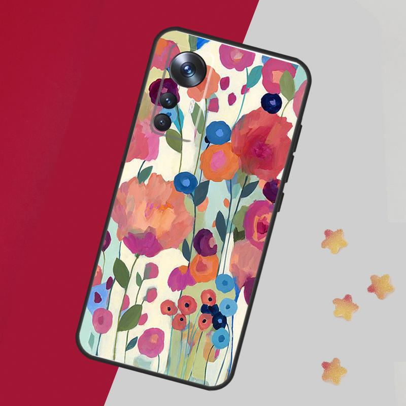 Colourful Flower Painting Art Case For Xiaomi 15 Ultra 13 14 11T 12T 13T 14T Pro Cover For POCO F7 F6 F5 X3 X5 X6 X7 Pro