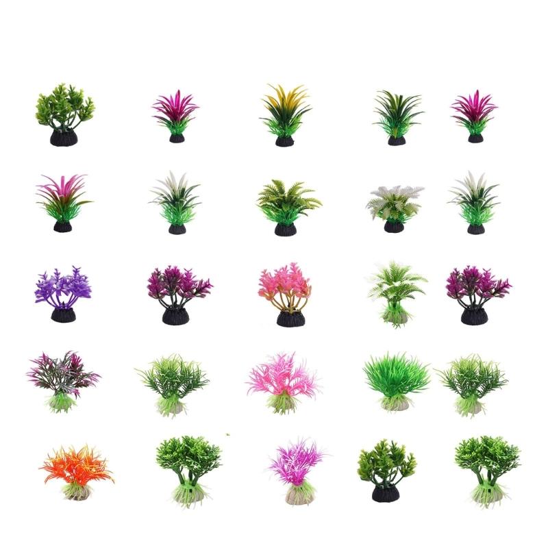 Artificial Aquarium Plant for Fishtanks, Greenery Decorative Figurine for Aquascaping and Layered Aquarium Layouts
