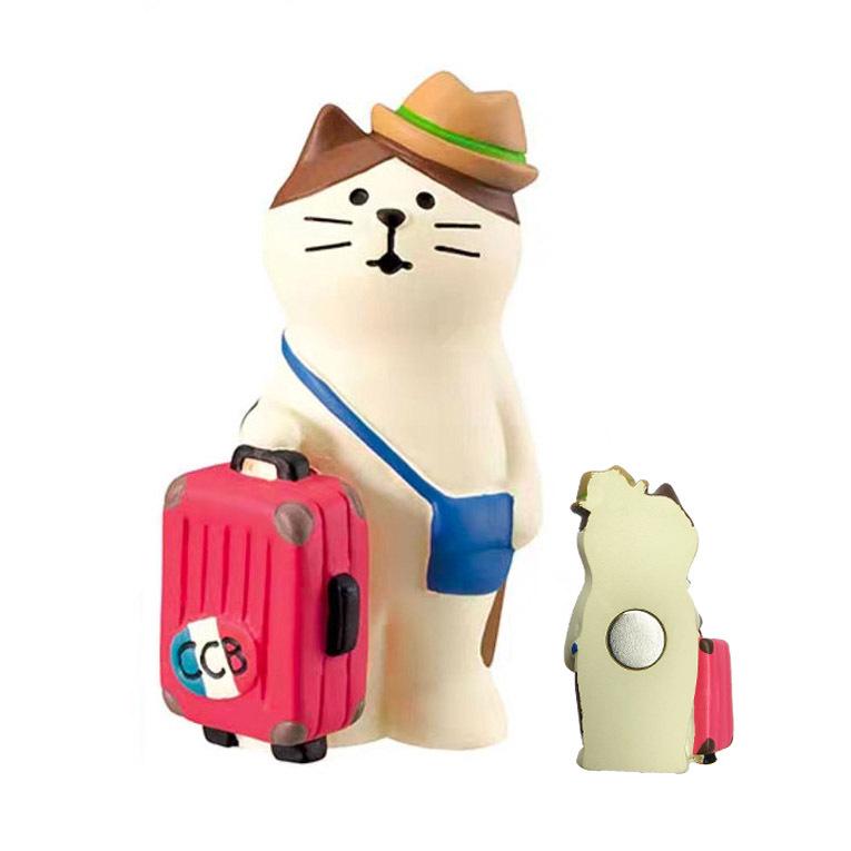 Japanese Cat Magnet: Cute Resin Sticker & Message Clip Toy for Refrigerator Decor