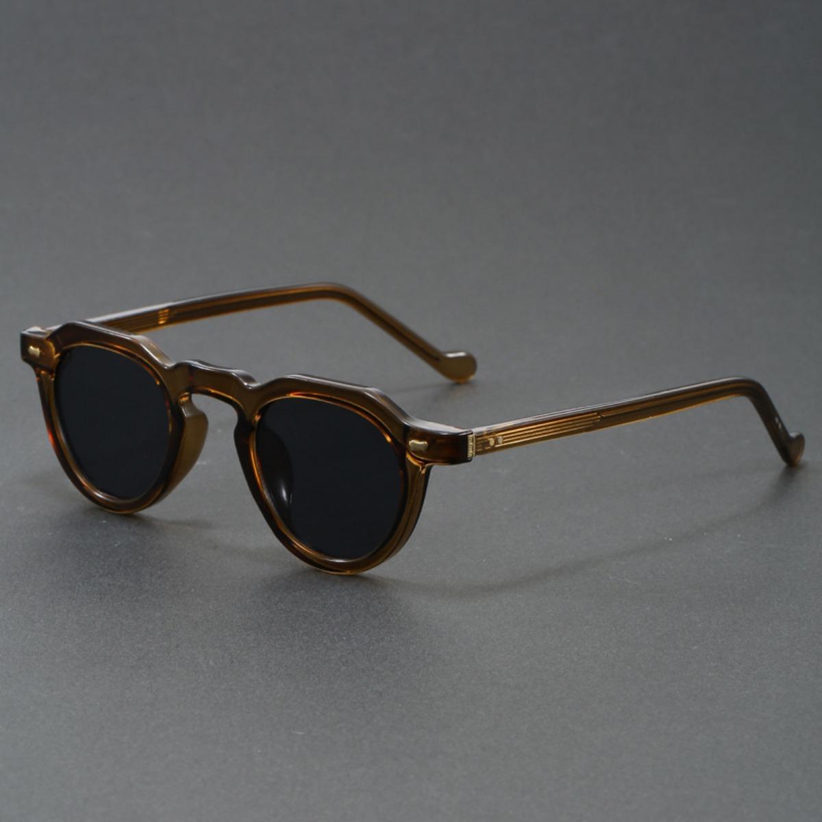 

New Retro Round Small Frame Sunglasses Personalized High-End Men And Women S Glasses Fashion Trend Anti-Ultraviolet Sunglasses