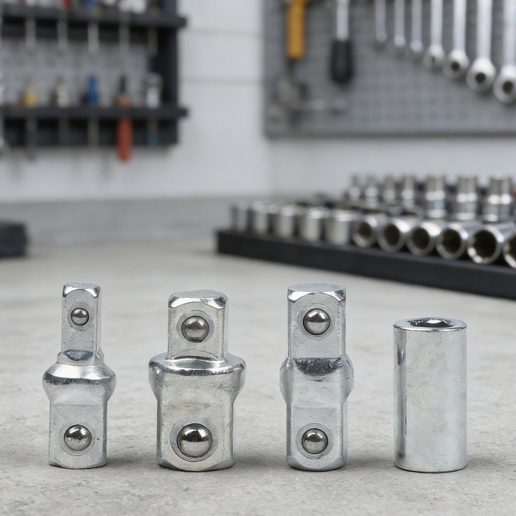 Stecknuss-Adapter-Set 4 Stück Ratsche Schraubenschlüssel Konverter Hülsen Chrom-Vanadium-Legierungsstahl für Heimwerkerprojekte und Werkzeuge
