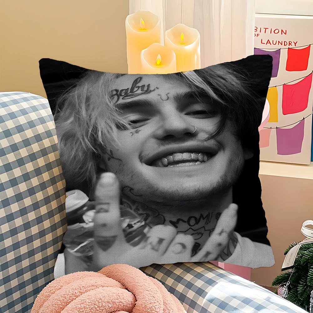 Lil Peep Pillowcase Toon Gift Cushion Cover Bedroom Home Sofa Chair Seat Decor Pillow Case