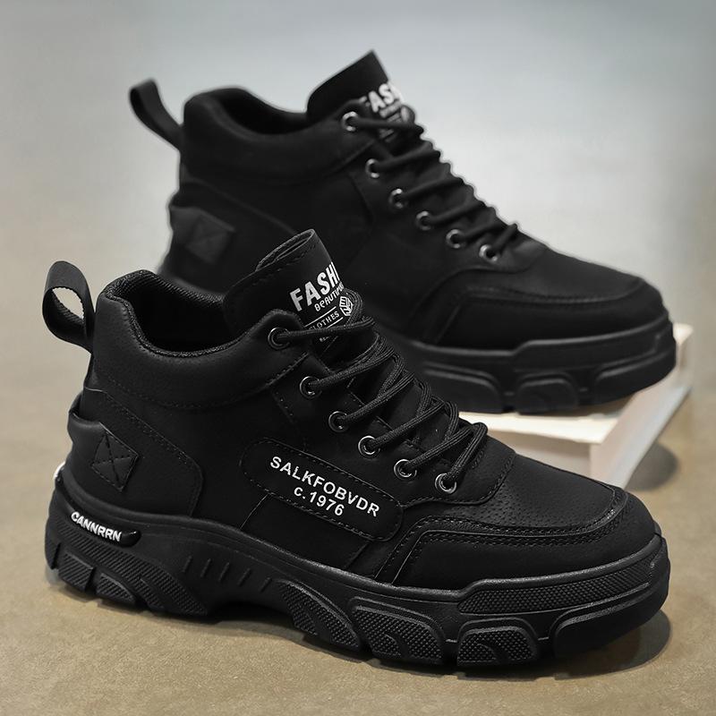 

Martin boots men s shoes autumn new breathable high-top tooling shoes men s Korean version versatile thick-soled casual labor insurance shoes men s 39